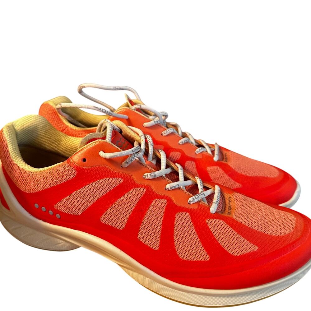 ECCO Biom Womens Golf Shoes EU 41 US 10 10.5 Red Orange Spikeless Sneakers